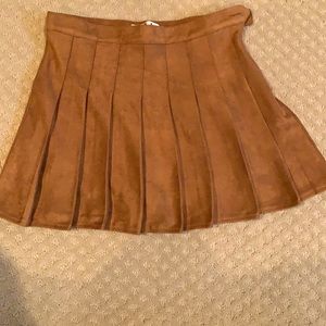 Large Suede Tennis Skirt